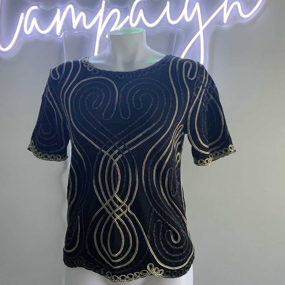 Vintage embellished top